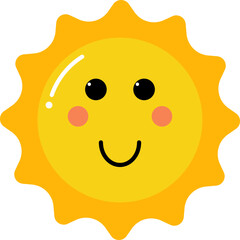 Bright Sun Illustration