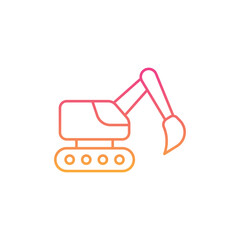 Excavator Icon vector