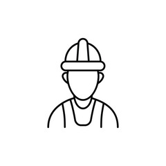 Construction Worker  Icon vector