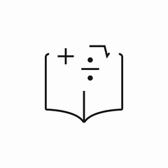 math symbols book icon sign vector