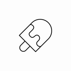 popsicle ice cream icon sign vector