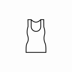tank top clothing icon sign vector