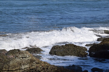 日本海の荒波 山形県庄内海岸