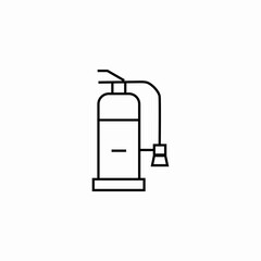 fire extinguisher tank icon sign vector