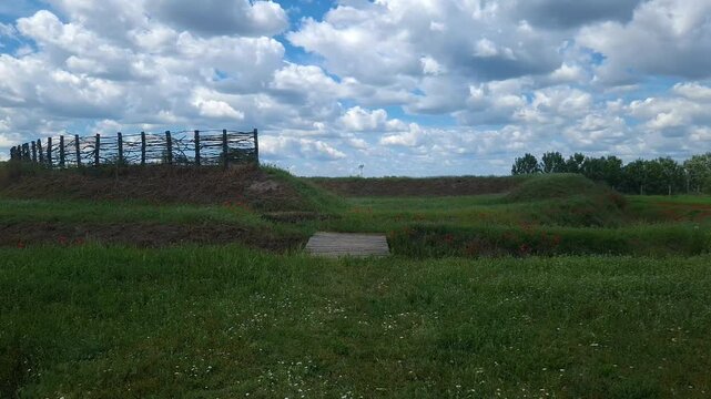 Soil fortress in Szank Museum
