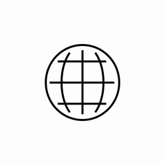 world grid symbol icon sign vector