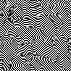Seamless pattern with twisted lines
