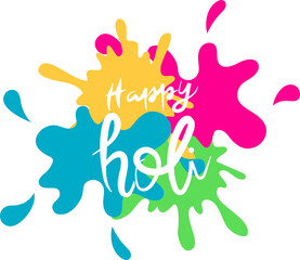 Holi Festival of Colors Illustration
