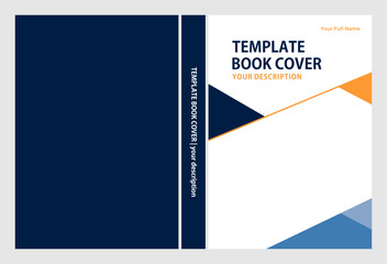 Modern Geometric Book Cover Template - Bold & Abstract Layout