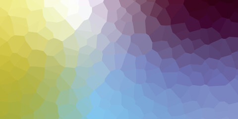 Polygonal rainbow mosaic background. Abstract low poly vector illustration. Triangular pattern in halftone style. Template geometric business design with triangle for poster, banner, card, flyer.
