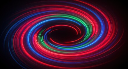 Abstract colorful swirling vortex