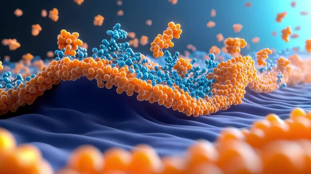 Biomolecular Recognition and Binding Process 3D Animation