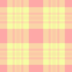 Reel check pattern seamless, glen texture plaid textile. Sexy tartan fabric background vector in orange and lime colors.