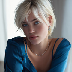 blonde women portrait