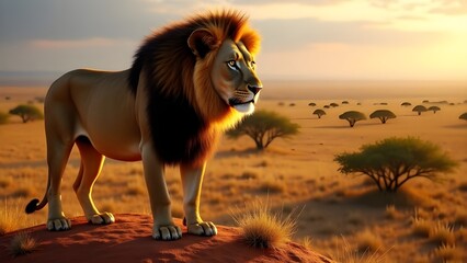 n The Warm Light Of Dusk, The Lion Claims His Path