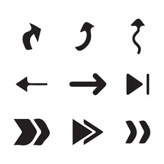 Arrow icons images set for free