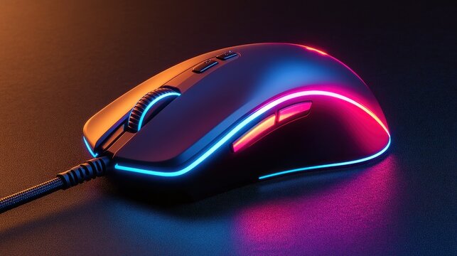 Illuminated gaming mouse
