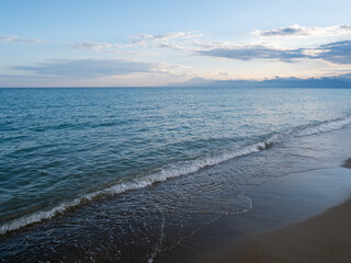 Calm Ocean Waves on Sandy Beach