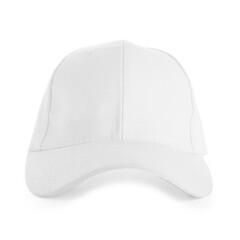 One stylish baseball hat isolated on white