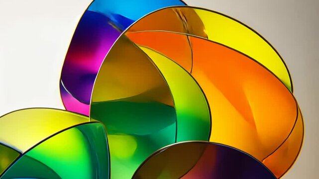 Colorful Rainbow Wheel Vector Illustration for Geometric Design and Art Decoration
