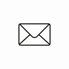 closed mail envelope icon sign vector