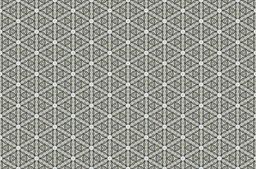 Seamless Textile Template Interior Background Symmetric Cloth Tile Perspective Digital Fashion Shape Wallpaper Art Design Endless Luxury Decoration Graphic Visual Texture Geometric Fabric Pattern.