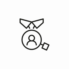 user target audience icon sign vector