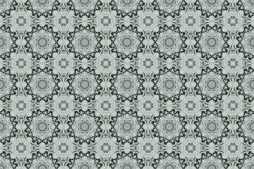 Seamless Geometric Texture Art Design Textile Symmetric Endless Interior Graphic Cloth Fabric Visual Template Perspective Shape Wallpaper Background Luxury Fashion Tile Decoration Digital Pattern.