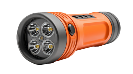 flashlight. Isolated on white background. 3d