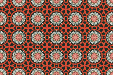 Seamless Geometric Texture Art Design Textile Symmetric Endless Interior Graphic Cloth Fabric Visual Template Perspective Shape Wallpaper Background Luxury Fashion Tile Decoration Digital Pattern.