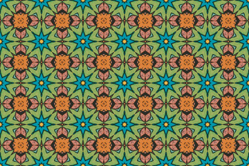 Seamless Geometric Texture Art Design Textile Symmetric Endless Interior Graphic Cloth Fabric Visual Template Perspective Shape Wallpaper Background Luxury Fashion Tile Decoration Digital Pattern.