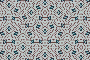 Seamless Perspective Design Interior Geometric Fabric Graphic Tile Textile Symmetric Digital Cloth Art Background Luxury Texture Decoration Shape Wallpaper Fashion Endless Template Visual Pattern.