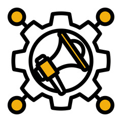 Affiliate Promotion Icon Outline Color Lineal Style for Omnichannel Advertising.