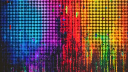 Abstract colorful digital display background