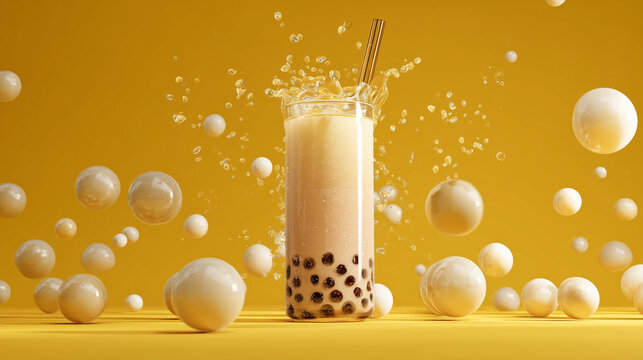 Sip the fun! Try our creamy bubble milk tea with chewy tapioca pearls — your new obsession awaits!

