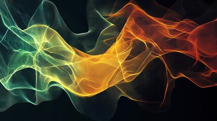 Abstract flowing lines design