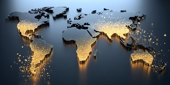 Global illuminated map