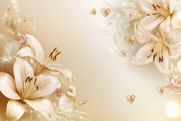 Soft, elegant floral backdrop