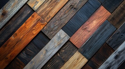 Colorful wood plank background