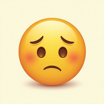 3d sad face with saddness