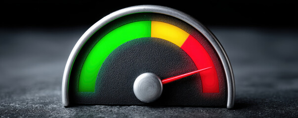 Gauge measuring customer service satisfaction indicates critically poor level. This indicator shows bad rating with needle deep in red zone reflecting urgent risk and needed improvement
