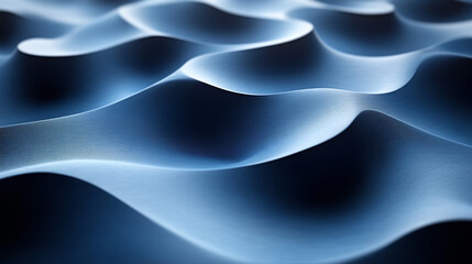 Blue abstract waves textured surface background design