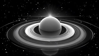 Planetary ring system in space
