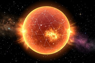 Solar system, star, network