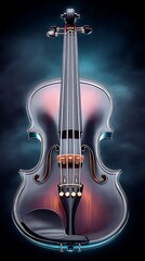 Violin, digitally rendered