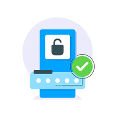login success concept,empty state ui,infographic,icon