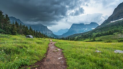 Mountain valley trail