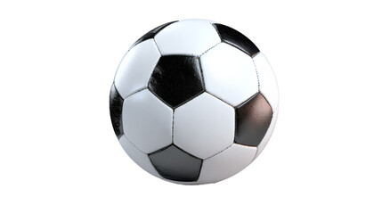 Naklejka premium 3D Rendering Of Soccer Ball on white background