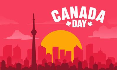 Fototapeta premium Happy Canada Day to all Canadians