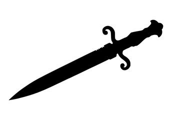 Silhouette Sword - Minimalist Design